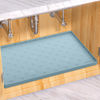 Picture of Sdpeia Waterproof Under Sink Mat for Kitchen and Bathroom - Protects Cabinets from Leaks 31 x 22 inches Kitchen Cabinet Liner Shelf Liner(Cyan Blue)