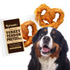 Picture of Afreschi Turkey Tendon for Dogs, Dog Treats for Signature Series, All Natural Human Grade Puppy Chew, Turkey Sourced from USA, Hypoallergenic, Rawhide Alternative, 1 Unit/Pack Pretzel (Large)