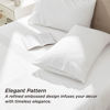 Picture of Bedsure Queen Sheets White - Soft Sheets for Queen Size Bed, 4 Pieces Hotel Luxury White Sheets Queen, Easy Care Polyester Microfiber Cooling Bed Sheet Set