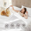 Picture of Bedsure Queen Sheets White - Soft Sheets for Queen Size Bed, 4 Pieces Hotel Luxury White Sheets Queen, Easy Care Polyester Microfiber Cooling Bed Sheet Set