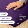 Picture of Split King 7 Piece Sheet Set - Breathable & Cooling Sheets - Hotel Luxury Bed Sheets - 1 Flat Sheet, 2 Fitted Sheets & 4 Pillowcases - Easy Fit, Soft & Wrinkle Free - Split King Purple Sheets