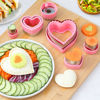 Picture of Heart Cookie Cutters Set,6 Pcs Uncrustables Maker Bread Sandwich Cutters, Heart Shape Cookie Cutters Fruit Vegetable Mold for Kids Boys & Girls Bento Lunch Box