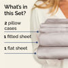 Picture of Twin XL 4 Piece Sheet Set - Breathable & Cooling Sheets - Hotel Luxury Sheets - 1 Flat Sheet, 1 Fitted Sheet & 2 Pillowcases - Deep Pocket - Easy Fit, Soft & Wrinkle Free - Twin XL Light Grey Sheets