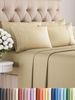Picture of Queen 6 Piece Sheet Set - Breathable & Cooling Sheets - Hotel Luxury Bed Sheets - 1 Flat Sheet, 1 Fitted Sheet & 4 Pillowcases - Deep Pocket - Easy Fit, Soft & Wrinkle Free - Queen Beige Sheets