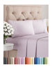 Picture of Twin 4 Piece Sheet Set - Breathable & Cooling Sheets - Hotel Luxury Bed Sheets - 1 Flat Sheet, 1 Fitted Sheet & 2 Pillowcases - Deep Pocket - Easy Fit, Soft & Wrinkle Free - Twin Light Lavender Sheets