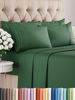 Picture of Cal King 6 Piece Sheet Set - Breathable & Cooling Sheets - Hotel Luxury Sheets - 1 Flat Sheet, 1 Fitted Sheet & 4 Pillowcases - Deep Pocket - Easy Fit, Soft & Wrinkle Free - Cal King Emerald Sheets
