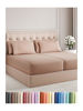 Picture of Split King 7 Piece Sheet Set - Breathable & Cooling Sheets - Hotel Luxury Bed Sheets - 1 Flat Sheet, 2 Fitted Sheets & 4 Pillowcases - Easy Fit, Soft & Wrinkle Free - Split King Mauve Sheets