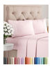 Picture of Twin XL 4 Piece Sheet Set - Breathable & Cooling Sheets - Hotel Luxury Bed Sheets - 1 Flat Sheet, 1 Fitted Sheet & 2 Pillowcases - Easy Fit, Soft & Wrinkle Free - Twin XL Lavender Pink Sheets