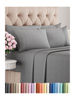 Picture of Full 6 Piece Sheet Set - Breathable & Cooling Sheets - Hotel Luxury Bed Sheets - 1 Flat Sheet, 1 Fitted Sheet & 4 Pillowcases - Deep Pocket - Easy Fit, Soft & Wrinkle Free - Full Heathered Grey Sheets