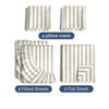Picture of Split King 7 Piece Sheet Set - Breathable & Cooling Sheets - Hotel Luxury Bed Sheets - 1 Flat Sheet, 2 Fitted Sheets & 4 Pillowcases - Easy Fit, Soft & Wrinkle Free - Split King Beige Stripes Sheets