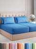 Picture of Split King 7 Piece Sheet Set - Breathable & Cooling Sheets - Hotel Luxury Bed Sheets - 1 Flat Sheet, 2 Fitted Sheets & 4 Pillowcases - Easy Fit, Soft & Wrinkle Free - Split King Royal Blue Sheets