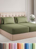 Picture of Split King 7 Piece Sheet Set - Breathable & Cooling Sheets - Hotel Luxury Bed Sheets - 1 Flat Sheet, 2 Fitted Sheets & 4 Pillowcases - Easy Fit, Soft & Wrinkle Free - Split King Sage Green Sheets