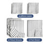 Picture of Split King 7 Piece Sheet Set - Breathable & Cooling Sheets - Hotel Luxury Bed Sheets - 1 Flat Sheet, 2 Fitted Sheets & 4 Pillowcases - Easy Fit, Soft & Wrinkle Free - Split King Grey Stripes Sheets