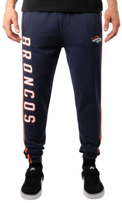 Picture of Ultra Game NFL Denver Broncos Mens Active Basic Jogger Fleece Pants, Team Color 18, Small