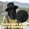 Picture of Sun Hats for Men Women Fishing Hat UPF 50+ Breathable Wide Brim Summer UV Protection Hat with Face Cover & Neck Flap