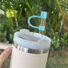 Picture of Velaco 14Pcs 0.4in/10mm Diameter Silicone Straw Covers Cap Compatible with Stanley 20 30&40 Oz Cup, Straw Toppers for Stanley 40 Oz Tumbler with Handle, Dust-Proof Straw Caps for Water Bottle
