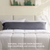 Picture of Bedsure Body Pillow Cover - Grey Long Cooling Pillow Cases, 100% Rayon Derived from Bamboo, Soft & Breathable Body Pillowcase with Envelope Closure, Gifts for Women or Men, 1 Pack, 20x54 Inches