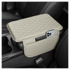 Picture of Upgraded Car Center Console Cover,Microfiber Leather Car Armrest Cover Cushion with 2 Storage Bags,Universal Car Armrest Storage Box Car Interior Accessories for Most Vehicles (Light Beige)