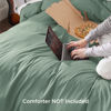 Picture of Bedsure Duvet Cover Twin/Twin XL Size - Soft Double Brushed Bedding Set for Kids & Adults, Zipper Closure, 2 Pieces, Includes 1 Duvet Cover (68"x90") & 1 Pillow Sham, NO Comforter, Sage Green
