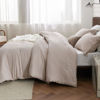 Picture of Bedsure California King Comforter Set - Warm Taupe Cal King Size Comforter, Soft Bedding for All Seasons, Cationic Dyed Bedding Set, 3 Pieces, 1 Comforter (104"x96") and 2 Pillow Shams (20"x36"+2")