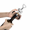 Picture of Wine Opener, Zinc Alloy Premium Wing Corkscrew Wine Bottle Opener with Multifunctional Bottles Opener, Sharp Corkscrew with Ergonomic Non-slip Wing Handle, Upgrade