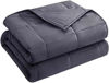 Picture of yescool Weighted Blanket for Adults (20 lbs, 48" x 72", Grey) Cooling Heavy Blanket for Sleeping Perfect for 140-160 lbs, Twin Size Breathable Blanket with Premium Glass Bead, Machine Washable