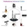 Picture of Sovvid Guitar Cable 6FT 2 Pack Instrument Cable Guitar Cord Electric Guitar Cable Guitar AMP Cord for Bass Guitar Keyboard 1/4 Inch Cable Right Angle Black Blue