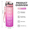 Picture of Enerbone 24 oz Water Bottle, Leakproof BPA & Toxic Free, Motivational Water Bottle with Times to Drink and Straw, Fitness Sports Water Bottle with Strap for Office, Gym, Outdoor Sports