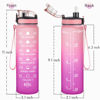 Picture of Enerbone Water Bottle, Leakproof BPA & Toxic Free, Motivational Water Bottle with Times to Drink and Straw, Fitness Sports Water Bottle with Strap for Office, Gym, Outdoor Sports
