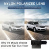 Picture of Veharvim Polarized Sun Visor for Car, UV400 Car Sun Visor Extension with Polycarbonate Lens and Side Sunshade,Anti-Glare Car Visor for Clearer Vision and Safe Driving,UV-Filtering/Protection