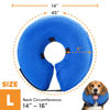 Picture of BENCMATE Protective Inflatable Collar for Dogs and Cats - Soft Pet Recovery Collar Does Not Block Vision E-Collar (Constellation, Large)