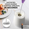 Picture of Zulay Kitchen Milk Frother Wand (2 Duracell Batteries Included) - Handheld Milk Frother - Easy-Clean Milk Frother Wand & Drink Mixer - Electric Coffee Frother for Frappe, Matcha - Galaxy