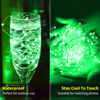 Picture of Brightown 12 Pack St. Patrick's Day LED Fairy Lights Battery Operated String Lights Waterproof Silver Wire 7 ft 20 LED Firefly Starry Moon Lights for DIY Wedding Party Bedroom Patio