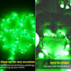 Picture of Brightown 12 Pack St. Patrick's Day LED Fairy Lights Battery Operated String Lights Waterproof Silver Wire 7 ft 20 LED Firefly Starry Moon Lights for DIY Wedding Party Bedroom Patio