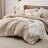 Picture of Bedsure California King Comforter Set - Warm Sand Cal King Size Comforter, Soft Bedding for All Seasons, Cationic Dyed Bedding Set, 3 Pieces, 1 Comforter (104"x96") and 2 Pillow Shams (20"x36"+2")