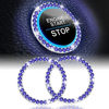 Picture of LivTee 2 PCS Crystal Rhinestone Car Engine Start Stop Decoration Ring, Push to Start Button Cover/Sticker, Bling Car Interior Accessories for Women, Key Ignition & Knob Bling Ring, Dark Blue