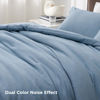 Picture of Bedsure Twin/Twin XL Comforter Set Dorm Bedding - Storm Blue Twin Extra Long Comforter, Soft Bedding for College, Cationic Dyed Bedding Set, 1 Comforter (68"x88") and 1 Pillow Sham (20"x26"+2")