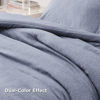 Picture of Bedsure King Size Comforter Set - Blue King Comforter Set, Soft Bedding for All Seasons, Cationic Dyed Bedding Set, 3 Pieces, 1 Comforter (104"x90") and 2 Pillow Shams (20"x36"+2")