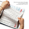 Picture of MECCALINE Sheet Music Folder (3 Pack, Black) - 40 Sleeves Display 80 Pages Spiral Binder Organizer for Music Stand - Fits Letter Size 8.5 x 11 Inch - Direct Page Writing with Detachable Name Tag