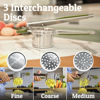 Picture of PriorityChef Large 15oz Potato Ricer With 3 Discs, Heavy Duty Stainless Steel Potato Ricer for Mashed Potatoes, Potato Masher, Press and Ricer Kitchen Tool, Olive Green