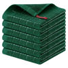 Picture of Homaxy 100% Cotton Terry Kitchen Dish Cloths, Ultra Soft and Absorbent Dish Towels for Kitchen, Perfect for Drying and Washing Dishes, 6 Pack, 12 x 12 Inches, Dark Green