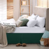 Picture of Utopia Bedding Queen Bed Skirt - Soft Quadruple Pleated Ruffle - Easy Fit with 16 Inch Tailored Drop - Hotel Quality, Shrinkage and Fade Resistant (Queen, Emerald)