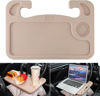 Picture of JUSTTOP Car Steering Wheel Desk, Travel Car Accessories, Car Stand Trays for Eating, Multipurpose Car Steering Wheel Desk Tray Table(Cream)