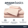 Picture of Amazon Basics 4 Piece Bed Sheet Set, 100% Cotton Jersey, Includes Super Soft, Flat and Fitted Sheets, Pillowcase, Full, Blush, Solid