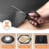 Picture of StaHom Shelf Liners for Kitchen Cabinets Refrigerator Liners Waterproof & Oil-Proof Kitchen Cupboard Liner Non-Slip Drawer Mats EVA Non Adhesive Fridge Liner for Shelves - Black 11.8 x 118 Inch