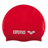 Picture of Arena Classic Unisex Soft Silicone Swim Cap for Women and Men, Intensive Training and Racing Comfortable Non-Slip Long Hair Swimming Hat, Red/White