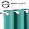 Picture of ChrisDowa Grommet Room Darkening Curtains for Bedroom and Living Room - 2 Panels Set Thermal Insulated Blackout Curtains (Teal, 52W x 63L)