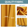 Picture of ChrisDowa Grommet Room Darkening Curtains for Bedroom and Living Room - 2 Panels Set Thermal Insulated Blackout Curtains (Mustard Yellow, 38W x 54L)