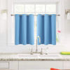 Picture of ChrisDowa Small Window Curtains for Kitchen and Bedroom - Grommet Short Thermal Insulated Room Darkening Curtains (2 Panels, Sky Blue, 52 x 36 Inch)
