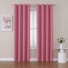 Picture of ChrisDowa Room Darkening Curtains 120 Inches Long 2 Panels Set for Living Room, Grommet Thermal Insulated Blackout Curtains for Bedroom (Pink, 52 x 120 Inch)